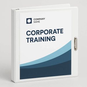11 Three Ring Binder Presentation Folder with Clear View Cover for Corporate Training