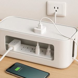 19 Cable Management Box Cord Organizer for Power Strips and Surge Protector Hide Storage