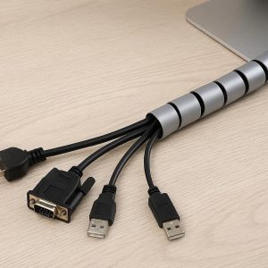 24 Spiral Cable Wrap Cord Organizer Tube for Computer Desk and Home Office Wire
