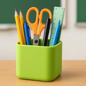 8 Silicone Pen Holder Desktop Organizer Cup for Classroom School and Office Storage